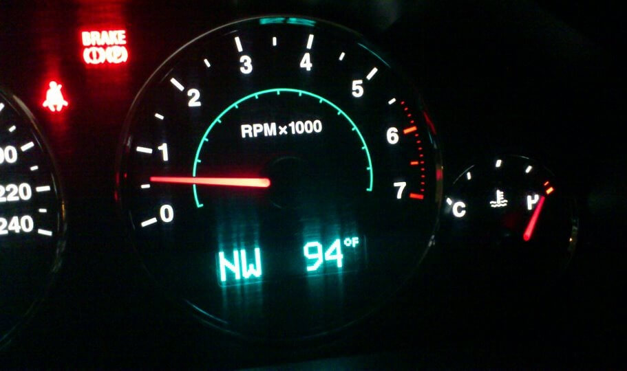 temperature gauge rising but car not overheating