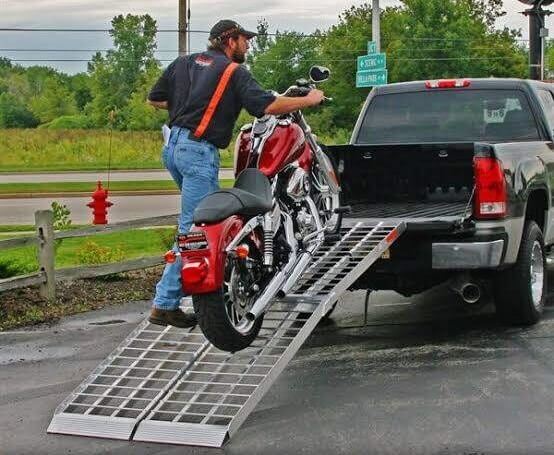 motorcycle ramp for pickup truck