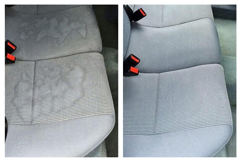 how to clean a cloth car seat